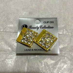 Gold Clip-On Earrings